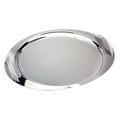 Oval 18/10 Stainless Steel Tray w/ Handles (16"x14")